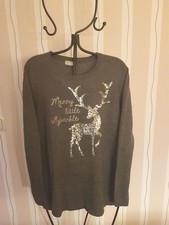 Dkl. grauer Pulli mit silber