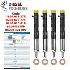 4x Injektor Renault Clio Scenic Megane Dacia Logan Duster Suzuki Jimny 1,5 dci