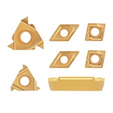 7tlg CNC Hartmetall Wendeschneidplatten Wendeplatten für Drehmeißel Bohrstange