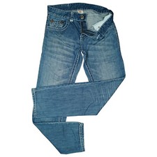 TRUE RELIGION Billy Supert Herren Jeans Hose Straight Leg W30 L32 Blau used look