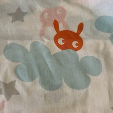 4 Stück IKEA Kinderzimmer Vorhänge Schals Gardinen Motiv Wolken ca 120 x 300cm