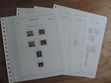 4 Vordruckblätter mit Taschen