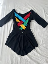 Logos Milano Eiskunstlaufkleid schwarz und farbig Größe S