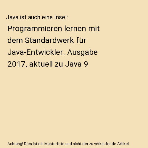 Java ist auch - , eine