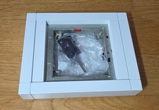 Siedle GA 612-1/1-01 Gehäuse-Aufputz + MR 611-1/1-0 und Schlüssel Weiß Neu