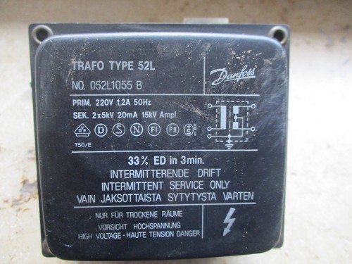 Danfoss zündtrafo typ - danfoss,