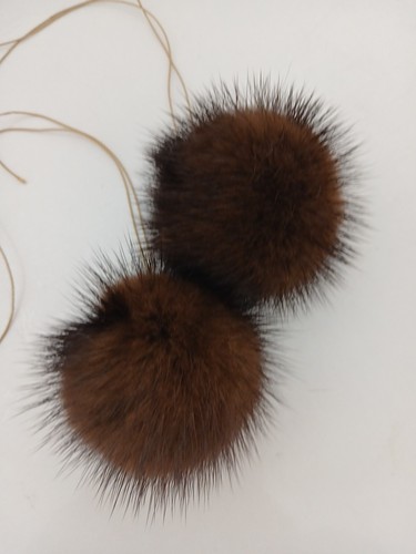 Pelzbommel set echtfell - pelzbommel,