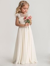 Kinder Blumenmädchen Kleid Hochzeit Mädchen Abendkleid Cocktailkleid 10-11 Jahre