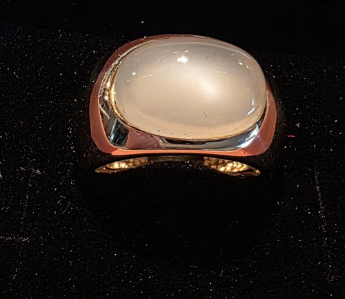 Ring gelbgold mit - gelbgold, mondstein
