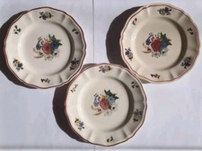 3x Sarreguemines Agreste Frankreich vintage Teller 21cm 
