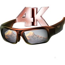 Mini Kamera Brille mit 4K Videobrille Video Ton Biker Action Aufnahme UV-Schutz