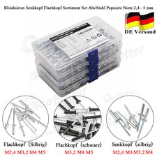 Blindnieten Senkkopf Flachkopf