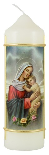 Marienkerze madonna mit - marienkerze,