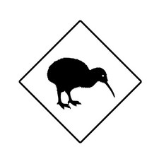 Kiwi - Aufkleber Auto Folie KFZ Neuseeland New Zealand Vogel  Sticker Schild