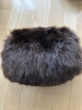 Vintage echt pelz Tasche Nerz Pelz braun "Muff"