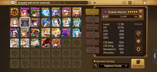 Summoners war starter ld5 - eu,