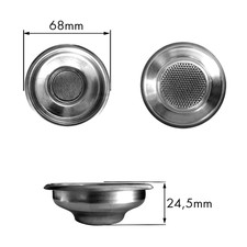 Einersieb Edelstahl für