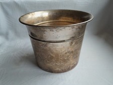 Alter Eiseimer versilbert