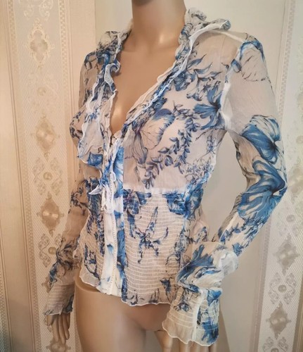 Roccobarocco seidenbluse 100 - seidenbluse, 100%