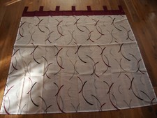 8 Stück  Konvolut Schiebegardine  Gardine Schlaufen weiß beere grau Raffrollo