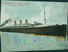Ansichtskarte Schnell-Dampfer Augusta Viktoria Hamburg Amerikaline 1912(Nr.9483)