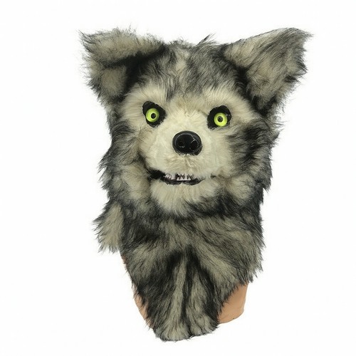 Wolfsmaske mit kunstfell - wolfsmaske,