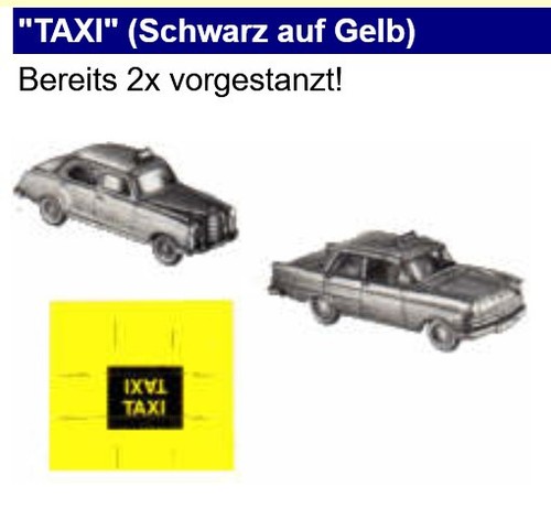 Taxi ersatz aufkleber - aufkleber, f