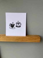 Minimalistische Bilderleiste Postkartenhalter - verschiedene Hölzer und Längen