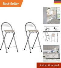 Eiche und Silber Klapphocker