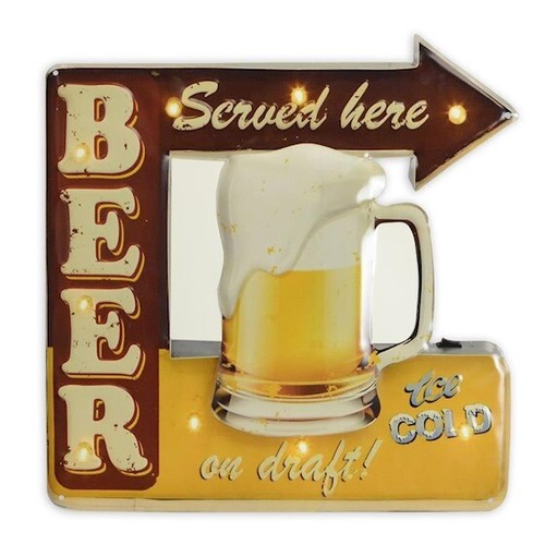 Blechschild beer draft - blechschild, "beer