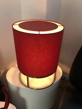 Rolf Benz Tisch/ Stehlampe mit rotem Schirm, Vintage der 80 er Jahre!