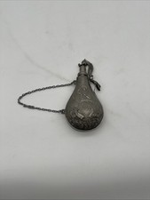 Alte Zinn Pulverflasche mit