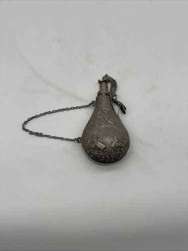 Alte zinn pulverflasche mit - alte,
