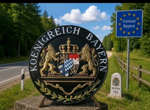 Altes grenzschild koenigreich - grenzschild,
