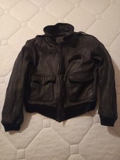 Chevignon A 2 Lederjacke Flieger Schwarz Größe S/M