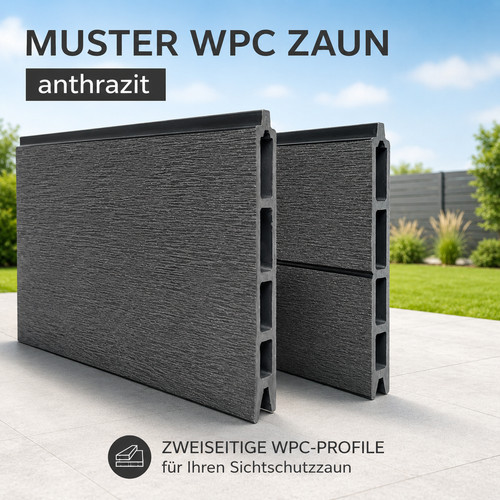 Wpc sichtschutzzaun anthrazit - sichtschutzzaun,