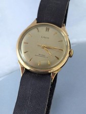 Vintage Uhr Laco Durobloc Mechanic Retro Made Deutschland Men's Original Vintage