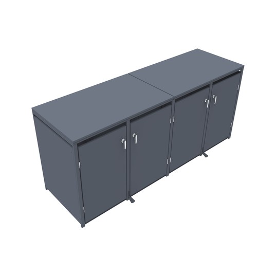 Mülltonnenbox 4er