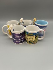 ?5x Konvolut DIDDL Tassen mit 3-D-Maus am Rand, Kaffeebecher Pimboli