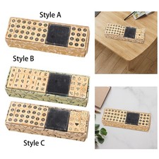 40/Set Alphabet Stempel Retro