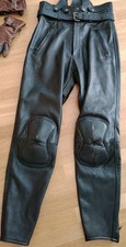 Krawehl Leder Motorradhose schwarz Gr.48 Unisex
