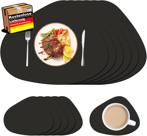 Tischset abwaschbar leder - tischset,