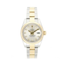 ROLEX DATEJUST 26 MM DIAMONDS DIAL REF:179163 STAHL/GOLD 2009 FULL SET LC100