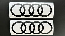 Audi Dekorfolie  20x7 Audi Ringe Aufkleber KFZ Auto 3M Schwarz/Weiss (2xStk)