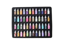 FingerNagel-Deko, 48 Farb-Glas-Flaschen Nagel Art Decoration, nail, Nagelstudio,