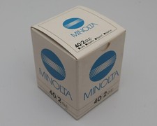 Minolta Originalkarton für ein 2/40 mm Objektiv der Minolta CLE