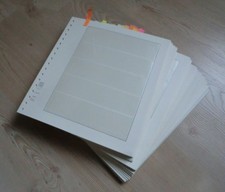 Lindner T-Blankoblätter, 106 Stück, Blätter mit verschiedene Streifen