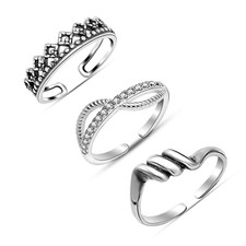 Set aus 3 Stück 925 Sterling