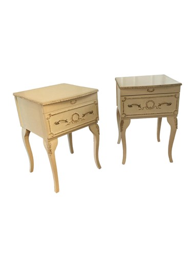 Vintage paar nachttische - paar,