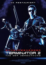 TERMINATOR 2 - Orig.KinoPlakat A1 Filmposter (WA) - Schwarzenegger-  gerollt